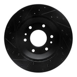R1 Concepts 02-05 Buick Rainier Front Right Drilled & Slotted Black Brake Rotor by R1 Concepts RNC-633-48044R