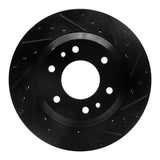 R1 Concepts 02-05 Buick Rainier Front Right Drilled & Slotted Black Brake Rotor by R1 Concepts RNC-633-48044R