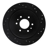 R1 Concepts 02-09 Buick Rainier Rear Left Drilled & Slotted Black Brake Rotor by R1 Concepts RNC-633-48045L