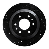 R1 Concepts 02-09 Buick Rainier Rear Left Drilled & Slotted Black Brake Rotor by R1 Concepts RNC-633-48045L