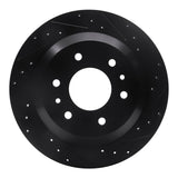 R1 Concepts 02-09 Buick Rainier Rear Right Drilled & Slotted Black Brake Rotor by R1 Concepts RNC-633-48045R