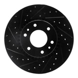 R1 Concepts 02-09 Buick Rainier Front Left Drilled & Slotted Black Brake Rotor by R1 Concepts RNC-633-48046L