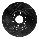R1 Concepts 02-09 Buick Rainier Front Right Drilled & Slotted Black Brake Rotor by R1 Concepts RNC-633-48046R