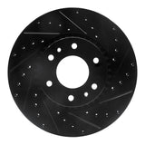 R1 Concepts 02-09 Buick Rainier Front Right Drilled & Slotted Black Brake Rotor by R1 Concepts RNC-633-48046R