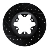 R1 Concepts 04-08 Chevrolet Colorado Front Left Drilled & Slotted Black Brake Rotor by R1 Concepts RNC-633-48049L