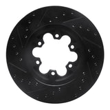 R1 Concepts 04-08 Chevrolet Colorado Front Right Drilled & Slotted Black Brake Rotor by R1 Concepts RNC-633-48049R