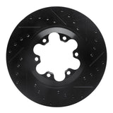 R1 Concepts 04-08 Chevrolet Colorado Front Right Drilled & Slotted Black Brake Rotor by R1 Concepts RNC-633-48049R