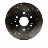 Dynamic Friction 2005-2020 Cadillac Escalade Front Left Drilled & Slotted Black Brake Rotor by Dynamic Friction Company 633-48050L