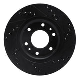 R1 Concepts 06-09 Buick Rainier Front Left Drilled & Slotted Black Brake Rotor by R1 Concepts RNC-633-48052L