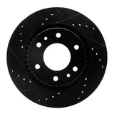 R1 Concepts 06-09 Buick Rainier Front Left Drilled & Slotted Black Brake Rotor by R1 Concepts RNC-633-48052L