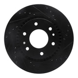 R1 Concepts 06-09 Buick Rainier Front Right Drilled & Slotted Black Brake Rotor by R1 Concepts RNC-633-48052R
