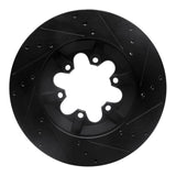 R1 Concepts 09-12 Chevrolet Colorado Front Left Drilled & Slotted Black Brake Rotor by R1 Concepts RNC-633-48057L