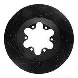 R1 Concepts 09-12 Chevrolet Colorado Front Left Drilled & Slotted Black Brake Rotor by R1 Concepts RNC-633-48057L