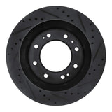 R1 Concepts 11-25 Chevrolet Suburban 3500 HD Front Left Drilled & Slotted Black Brake Rotor by R1 Concepts RNC-633-48059L