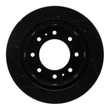R1 Concepts 11-25 Chevrolet Silverado 3500 HD Rear Right Drilled & Slotted Black Brake Rotor by R1 Concepts RNC-633-48061R