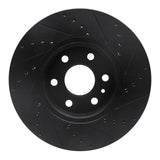 R1 Concepts 15-20 Chevrolet Colorado Front Left Drilled & Slotted Black Brake Rotor by R1 Concepts RNC-633-48062L