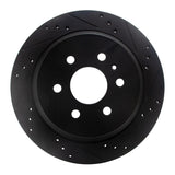 R1 Concepts 15-20 Chevrolet Colorado Rear Right Drilled & Slotted Black Brake Rotor by R1 Concepts RNC-633-48063R