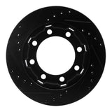 R1 Concepts 71-91 Chevrolet P30 Van Front Right Drilled & Slotted Black Brake Rotor by R1 Concepts RNC-633-48064R
