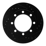 R1 Concepts 71-91 Chevrolet P30 Van Front Right Drilled & Slotted Black Brake Rotor by R1 Concepts RNC-633-48064R