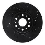 R1 Concepts 17-25 Buick Enclave Front Left Drilled & Slotted Black Brake Rotor by R1 Concepts RNC-633-48090L