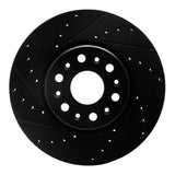 R1 Concepts 17-25 Buick Enclave Front Left Drilled & Slotted Black Brake Rotor by R1 Concepts RNC-633-48090L