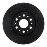 R1 Concepts 17-25 Buick Enclave Front Right Drilled & Slotted Black Brake Rotor by R1 Concepts RNC-633-48090R