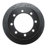 R1 Concepts 20-25 Chevrolet Silverado 3500 HD Rear Left Drilled & Slotted Black Brake Rotor by R1 Concepts RNC-633-48092L