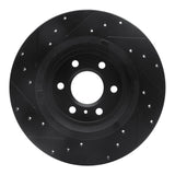 R1 Concepts 11-15 VPG MV-1 Rear Right Drilled & Slotted Black Brake Rotor by R1 Concepts RNC-633-49000R