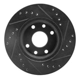 R1 Concepts 90-93 Asuna SUNFIRE Front Left Drilled & Slotted Black Brake Rotor by R1 Concepts RNC-633-50000L