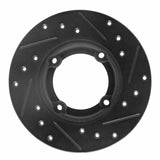 R1 Concepts 85-94 Chevrolet Sprint Front Left Drilled & Slotted Black Brake Rotor by R1 Concepts RNC-633-50001L