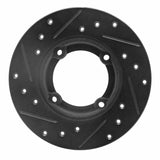 R1 Concepts 85-94 Chevrolet Sprint Front Right Drilled & Slotted Black Brake Rotor by R1 Concepts RNC-633-50001R
