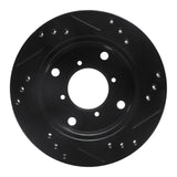 R1 Concepts 89-01 Chevrolet Metro Front Left Drilled & Slotted Black Brake Rotor by R1 Concepts RNC-633-50002L
