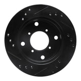 R1 Concepts 89-01 Chevrolet Metro Front Right Drilled & Slotted Black Brake Rotor by R1 Concepts RNC-633-50002R