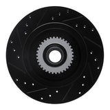 R1 Concepts 91-96 Buick Roadmaster Front Right Drilled & Slotted Black Brake Rotor
