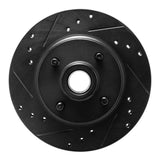 R1 Concepts 76-80 Buick SKYHAWK Front Left Drilled & Slotted Black Brake Rotor by R1 Concepts RNC-633-52001L