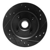 R1 Concepts 76-80 Buick SKYHAWK Front Right Drilled & Slotted Black Brake Rotor by R1 Concepts RNC-633-52001R