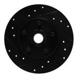 R1 Concepts 84-87 Pontiac Fiero Front Left Drilled & Slotted Black Brake Rotor by R1 Concepts RNC-633-52002L