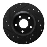 R1 Concepts 84-87 Pontiac Fiero Rear Right Drilled & Slotted Black Brake Rotor by R1 Concepts RNC-633-52003R