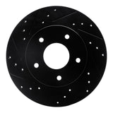 R1 Concepts 78-81 Pontiac Firebird Rear Left Drilled & Slotted Black Brake Rotor by R1 Concepts RNC-633-52004L