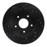 R1 Concepts 78-81 Pontiac Firebird Rear Right Drilled & Slotted Black Brake Rotor by R1 Concepts RNC-633-52004R