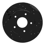 R1 Concepts 78-81 Pontiac Firebird Rear Right Drilled & Slotted Black Brake Rotor by R1 Concepts RNC-633-52004R