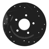 R1 Concepts 84-88 Pontiac 6000 Rear Left Drilled & Slotted Black Brake Rotor by R1 Concepts RNC-633-52005L