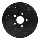 R1 Concepts 90-05 Buick Skylark Front Left Drilled & Slotted Black Brake Rotor by R1 Concepts RNC-633-52007L