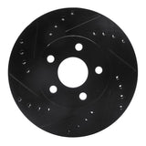 R1 Concepts 90-05 Buick Skylark Front Left Drilled & Slotted Black Brake Rotor by R1 Concepts RNC-633-52007L