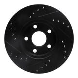 R1 Concepts 90-05 Buick Skylark Front Right Drilled & Slotted Black Brake Rotor by R1 Concepts RNC-633-52007R