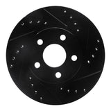 R1 Concepts 90-05 Buick Skylark Front Right Drilled & Slotted Black Brake Rotor by R1 Concepts RNC-633-52007R