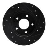 R1 Concepts 92-05 Buick LeSabre Rear Left Drilled & Slotted Black Brake Rotor by R1 Concepts RNC-633-52010L