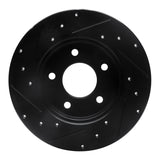 R1 Concepts 92-05 Buick Park Avenue Rear Right Drilled & Slotted Black Brake Rotor by R1 Concepts RNC-633-52010R