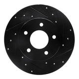 R1 Concepts 92-05 Buick Park Avenue Rear Right Drilled & Slotted Black Brake Rotor by R1 Concepts RNC-633-52010R