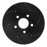 R1 Concepts 97-05 Buick LeSabre Front Left Drilled & Slotted Black Brake Rotor by R1 Concepts RNC-633-52011L